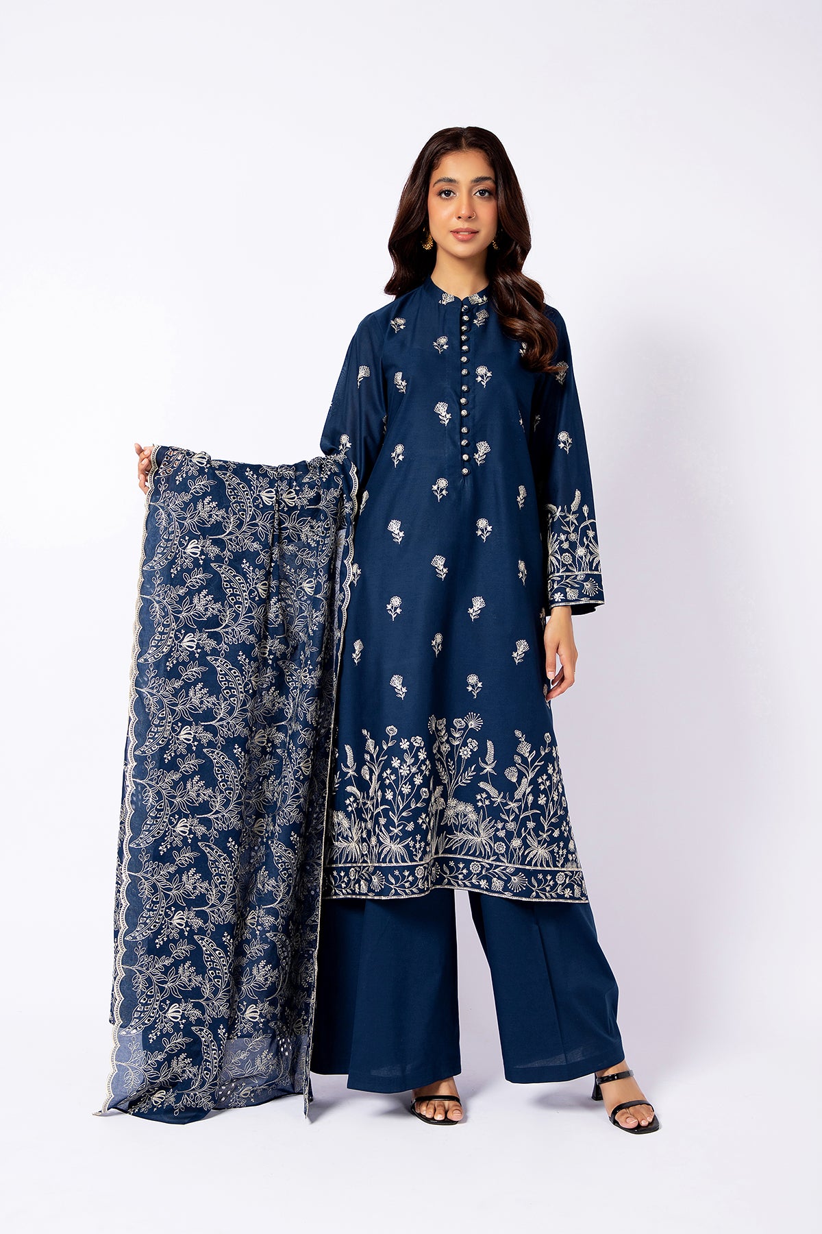 3 Piece Cotton Lawn Suit Kayseria Pakistan