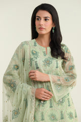 3 Piece - Embroidered Suit - E1698 3 Piece - Embroidered Suit - E1698