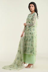 3 Piece - Embroidered Suit - E1698 3 Piece - Embroidered Suit - E1698