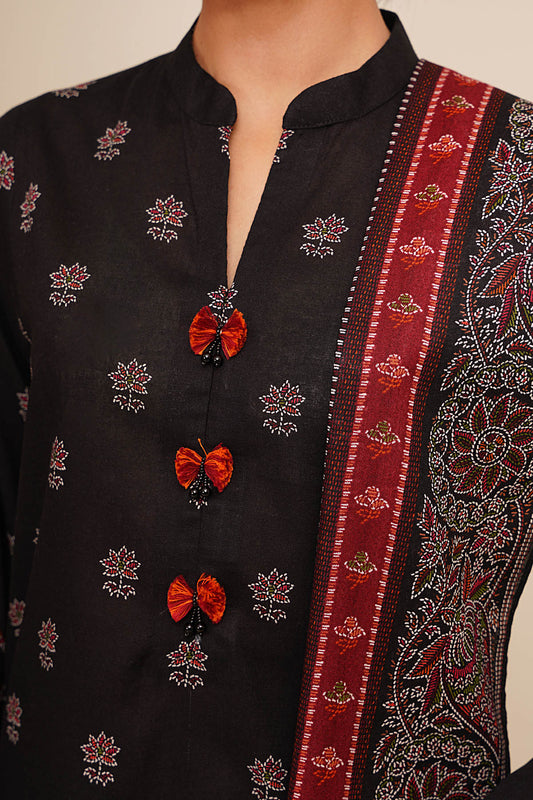 3 Piece - Printed Suit - X7129