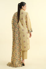 3 Piece -  Embroidered Suit - E1644 3 Piece -  Embroidered Suit - E1644