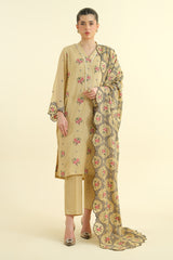 3 Piece -  Embroidered Suit - E1644 3 Piece -  Embroidered Suit - E1644