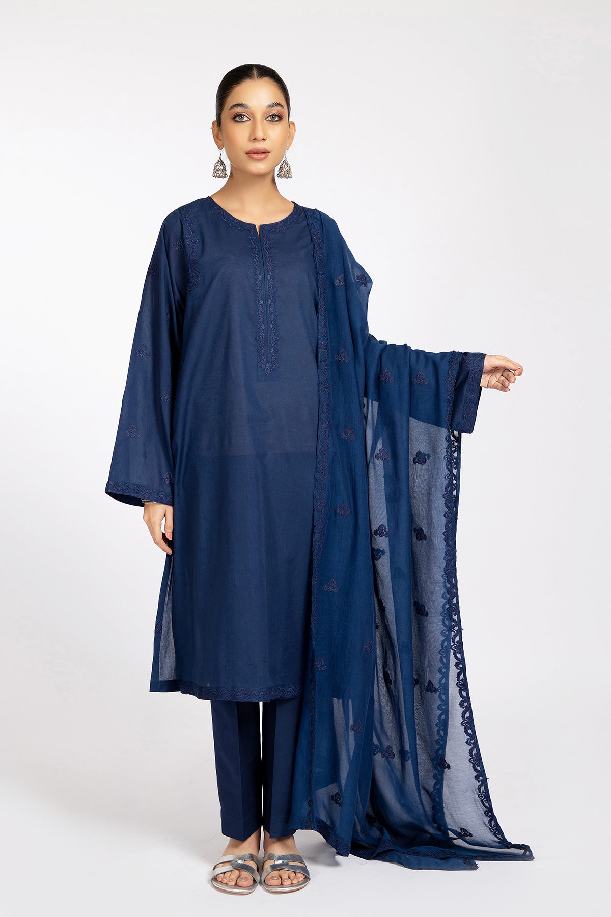 3 Piece Cotton Lawn Suit Kayseria Pakistan