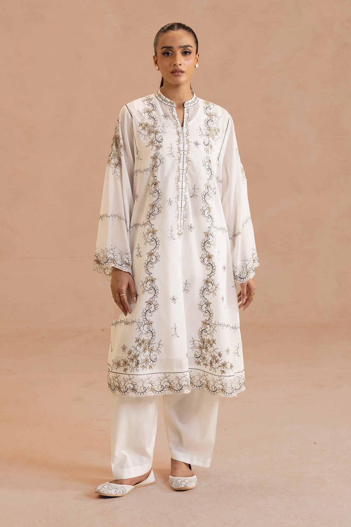 2 Piece - Embroidered Suit - MCP1916