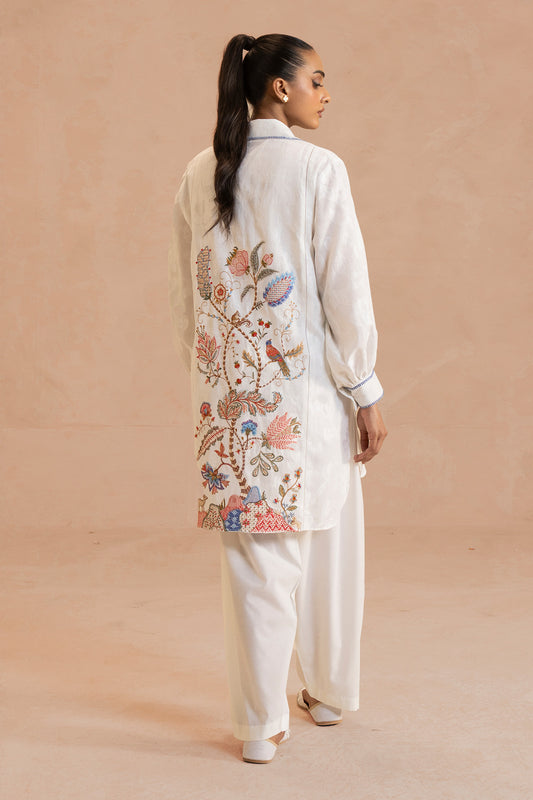 2 Piece - Embroidered Suit - MCP1912