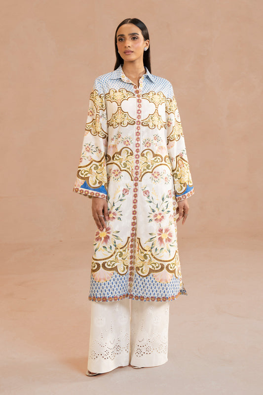 Printed & Embroidered Shirt - MCP1913