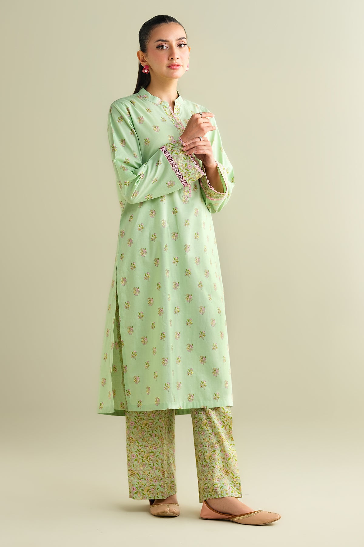 2 Piece - Printed Suit - C6107