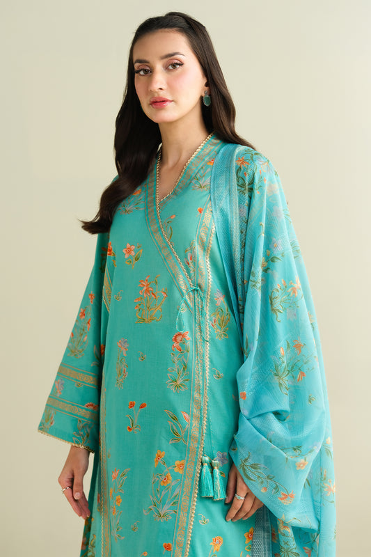 3 Piece - Printed Suit - C6131