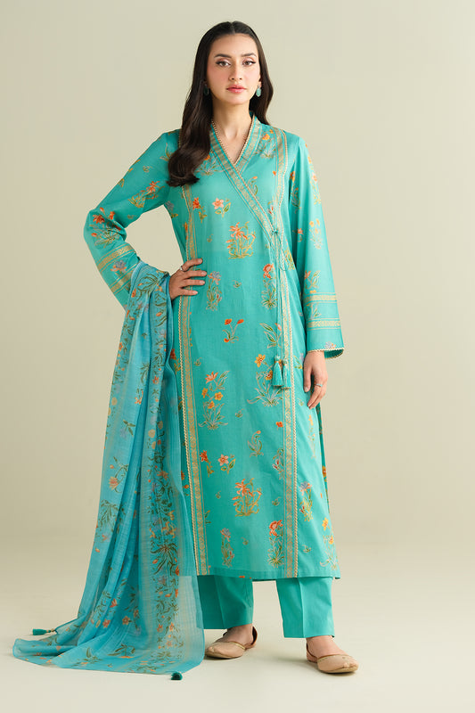 3 Piece - Printed Suit - C6131