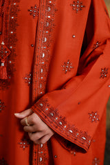 3 Piece - Embroidered Suit - C6407