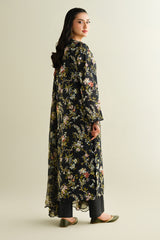 3 Piece - Printed Embroidered Suit - C6179