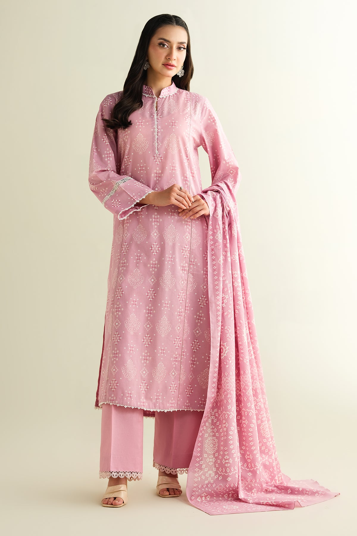 2 Piece - Printed Suit - C6125