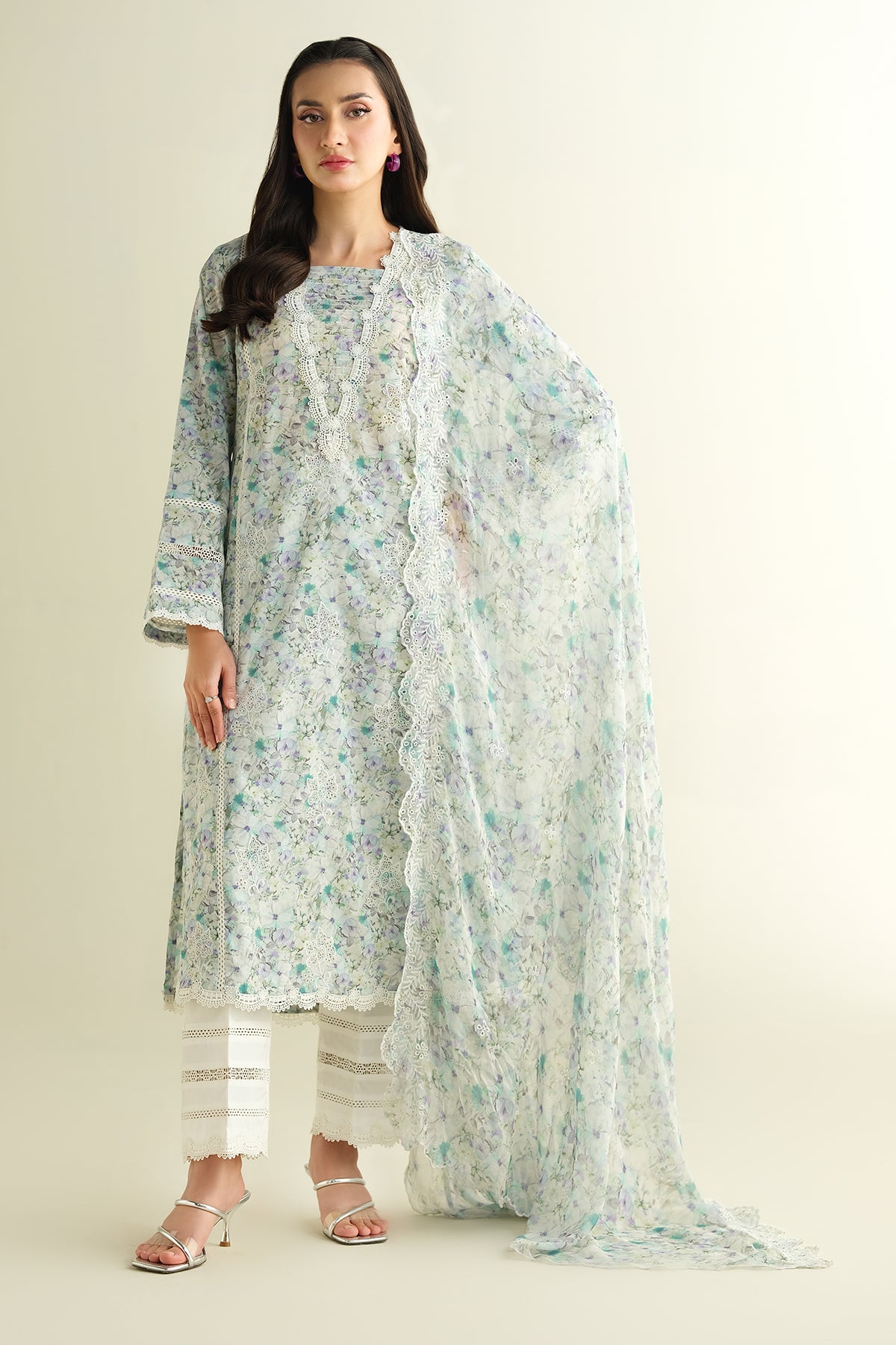 2 Piece - Embroidered Suit - C6120
