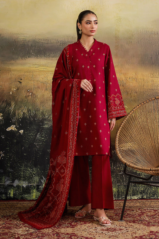 3 Piece - Printed Suit - C6449
