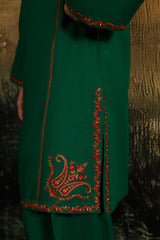 2 Piece - Embroidered Suit - C6355