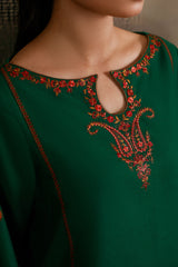 2 Piece - Embroidered Suit - C6355