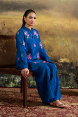 2 Piece - Printed & Embroidered Suit - C6345
