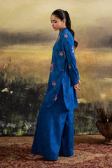 2 Piece - Printed & Embroidered Suit - C6345
