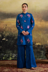 2 Piece - Printed & Embroidered Suit - C6345