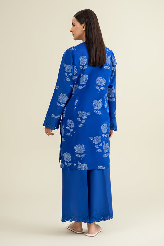 2 Piece - Printed & Embroidered Suit - C6272