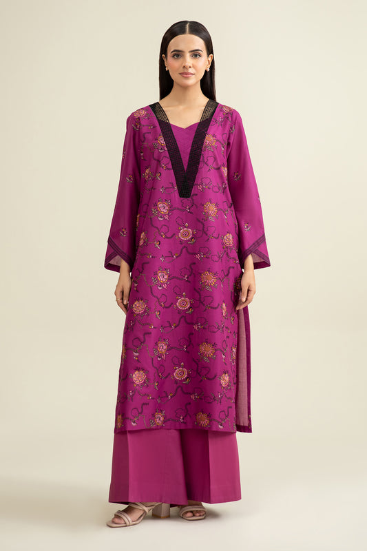 2 Piece - Embroidered Suit - E1714
