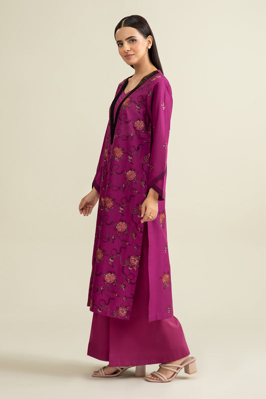 2 Piece - Embroidered Suit - E1714