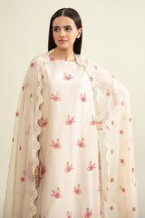 3 Piece - Embroidered Suit - E1909