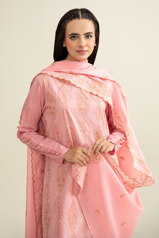 3 Piece - Embroidered Suit - E1722