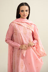 3 Piece - Embroidered Suit - E1722