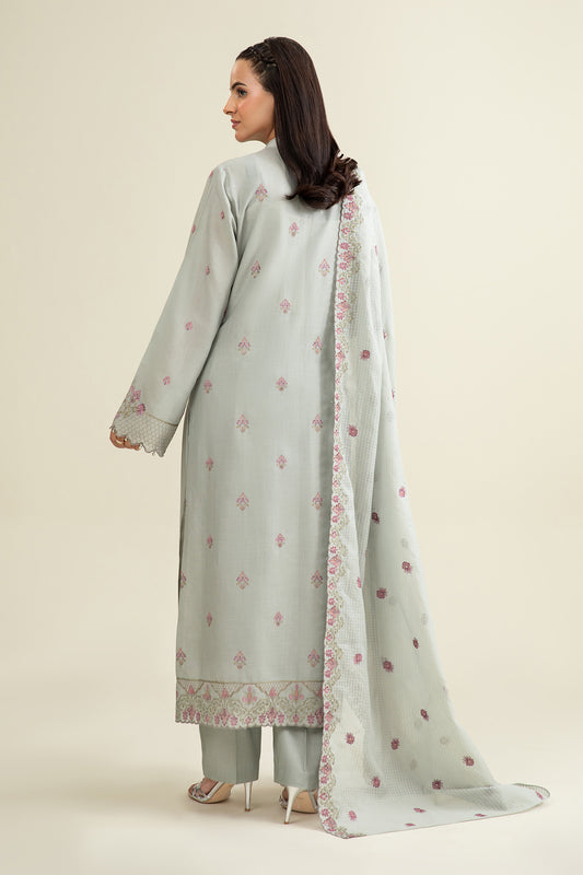 3 Piece - Embroidered Suit - E1693