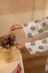 2 Piece - Printed & Embellished Suit - KPW25-P3675