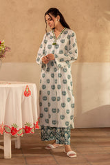 2 Piece - Printed & Embellished Suit - KPW25-P3675