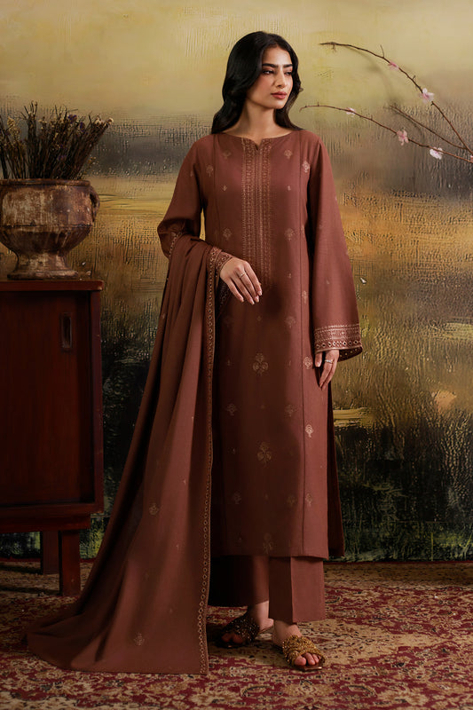 3 Piece - Embroidered Suit - C6378