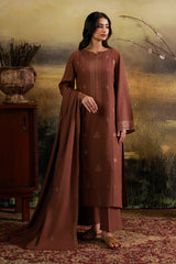 3 Piece - Embroidered Suit - C6378
