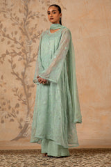 4 Piece - Printed & Embroidered Suit - MC1612-1