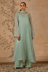4 Piece - Printed & Embroidered Suit - MC1612-1
