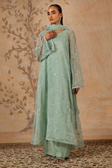 4 Piece - Printed & Embroidered Suit - MC1612-1