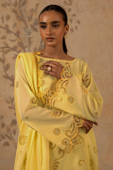 4 Piece - Premium Batiste Embroidered Suit - MC1608-2