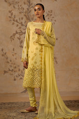 4 Piece - Premium Batiste Embroidered Suit - MC1608-2