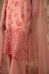 4 Piece - Premium Batiste Embroidered Suit - MC1608-1