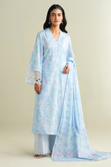 3 Piece - Printed Suit - C6145