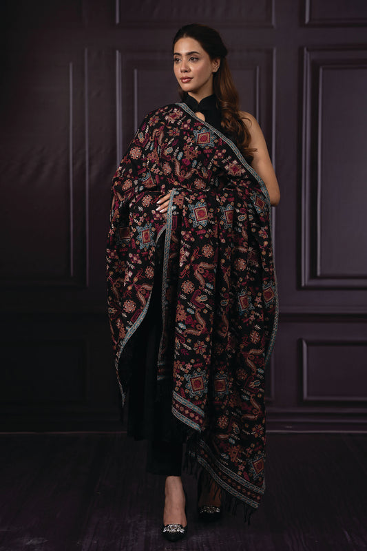 Embroidered Shawl - E1364
