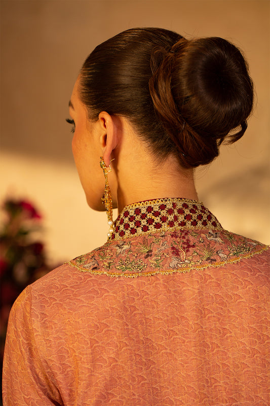 3 Piece -  Printed & Embroidered Suit - MCP1507