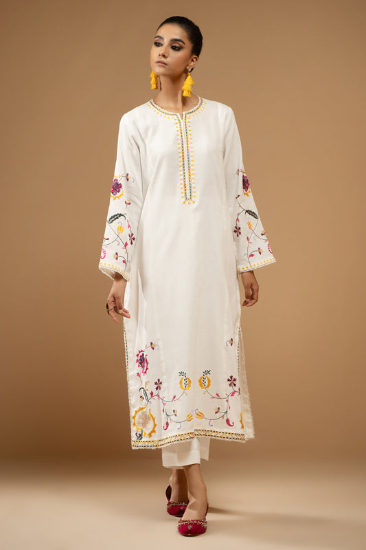 2 Piece - Embroidered Suit - KPW24-P3073-73