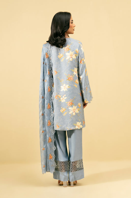 3 Piece - Embroidered Suit - C6009-1