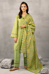 3 Piece - Embroidered Khaddar Suit