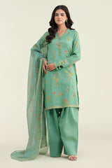 3 Piece-Printed Suit-C6177