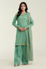 3 Piece-Printed Suit-C6177