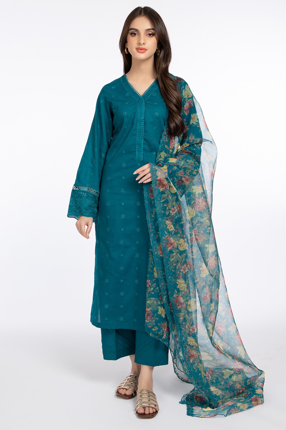 3 Piece Cotton Lawn Suit Kayseria Pakistan