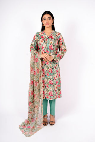 3 Piece Cotton Lawn Suit
